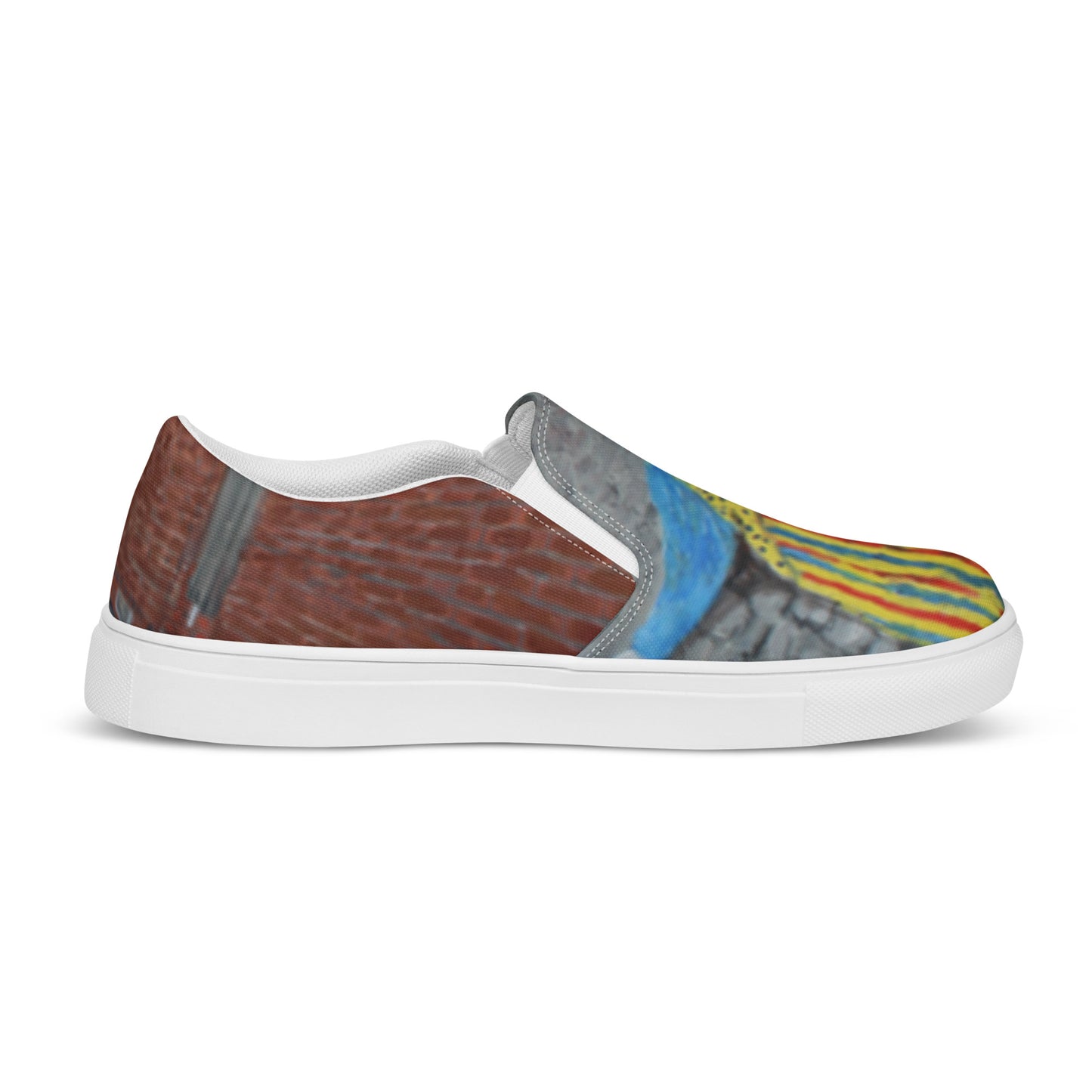 There's a Clown in the Entry  -  men’s slip-on canvas shoes