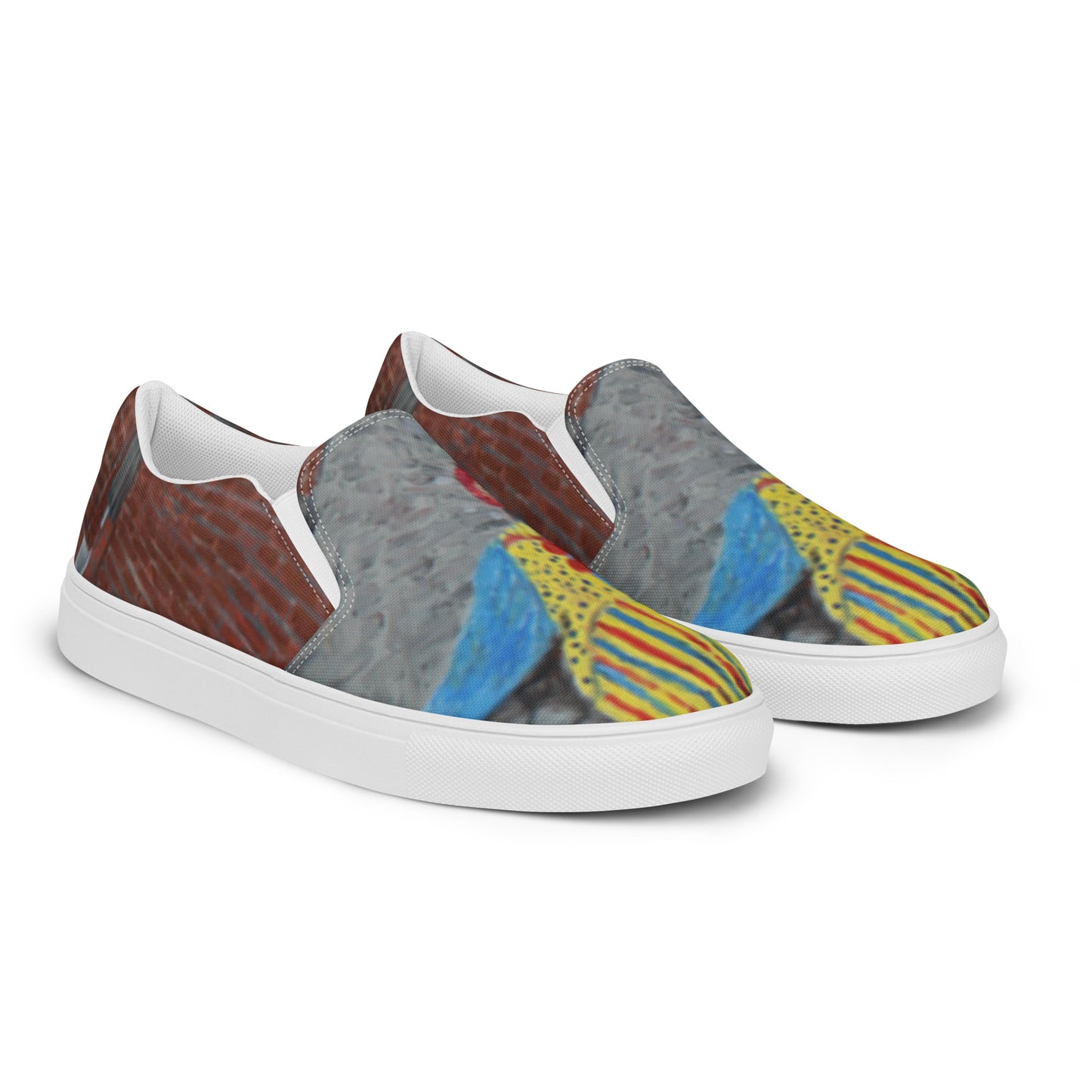 There's a Clown in the Entry - Women’s slip-on canvas shoes